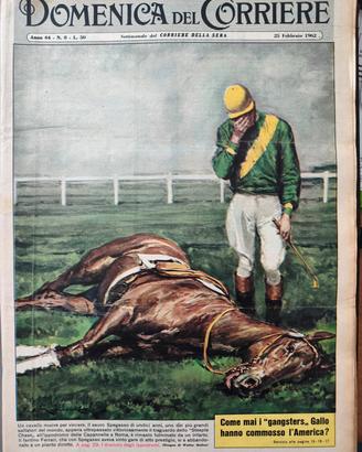 domenica del corriere 25 febbraio 1962