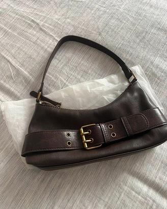 Borsa pelle marrone