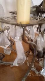 Lampadario antico cristallo