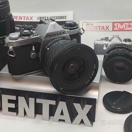 Asahi  Pentax ME con 18mm. -50-20/35 e 70/300