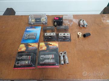 Morsetti vari per impianto hi fi stereo auto      