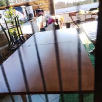 Tavolo quadrato legno e 4 sedie