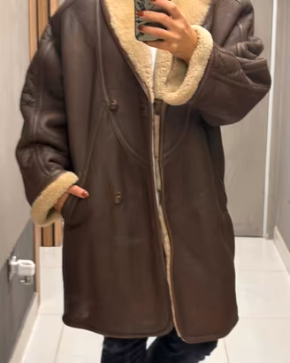 Real shearling Taglia M Oversize real vintage 