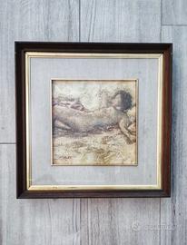Dipinto a olio, Franco Tardonato, Nudo femminile