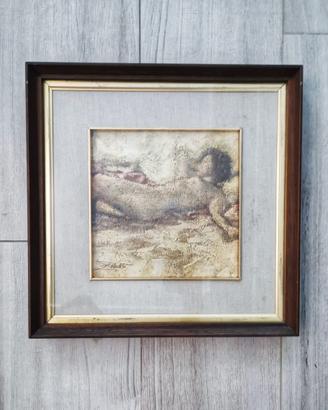 Dipinto a olio, Franco Tardonato, Nudo femminile