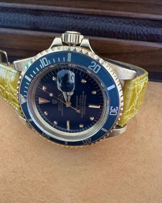 ROLEX SUBMARINER 1680/YELLOW GOLD/JEANS DIAL