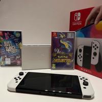 Nintendo switch oled TRATTABILI+ 3 giochi