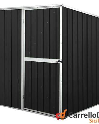 Box da giardino lamiera 175x185cm nero