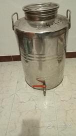 Contenitore acciaio inox per olio