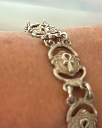 Bracciale Vintage Egiziano con Simbolo Ankh