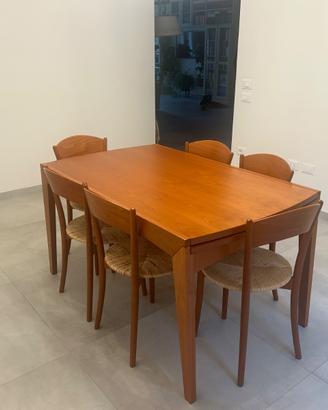 Tavolo estensibile e sedie Calligaris