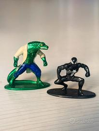 Metalfigs Marvel - Spider-Man Black Suit e Lizard