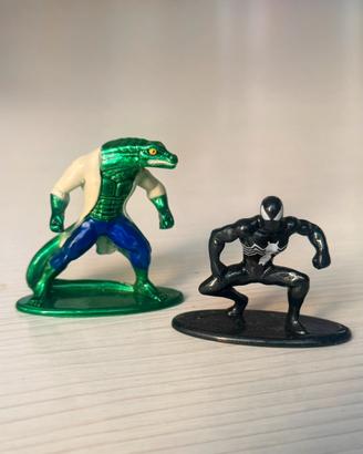 Metalfigs Marvel - Spider-Man Black Suit e Lizard
