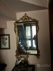 Specchio cornice oro