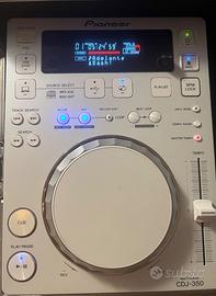 Pioneer cdj 350 white ed. + djm 400 + case cablato
