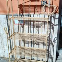 Etagere in ferro color avorio 
