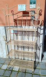 Etagere in ferro color avorio 