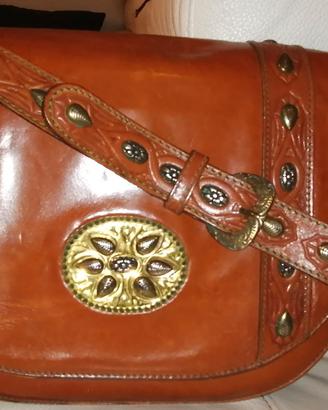 Borsa originale Les Copains vero cuoio vintage