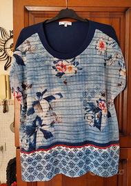 maglia donna con fantasia floreale