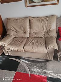 Divano 2  posti in vera pelle