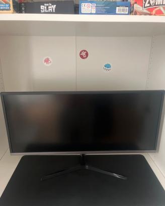 Samsung Monitor SJ55W (S34J552), Flat, 34"