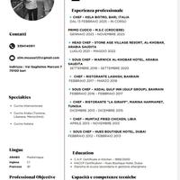 Chef con oltre 10 anni di esperienza