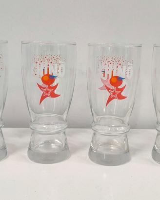 6 Bicchieri Chinò San Pellegrino (Originali)