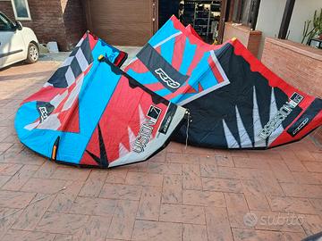 2 ali da kitesurf con barra 