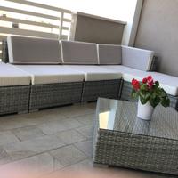 Salotto da esterno Tectake componibile rattan