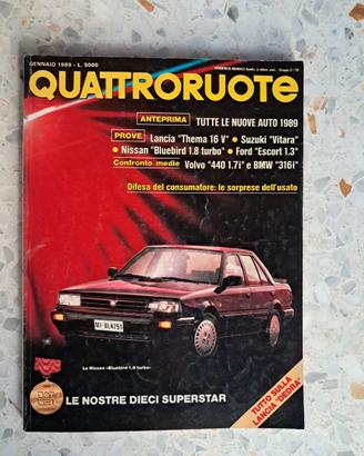 Quattroruote Gennaio 1989 Lancia Thema 16 V Lancia