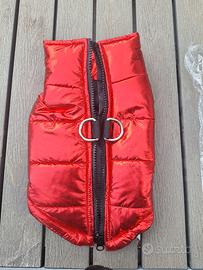 cappottino gilet rosso impermeabile 