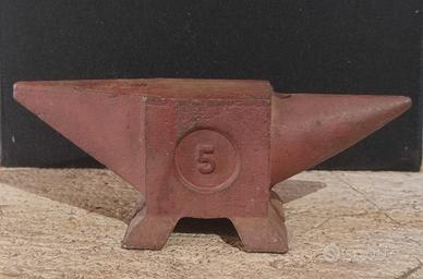 Incudine vintage 5 kg ghisa acciaiosa oreficeria 