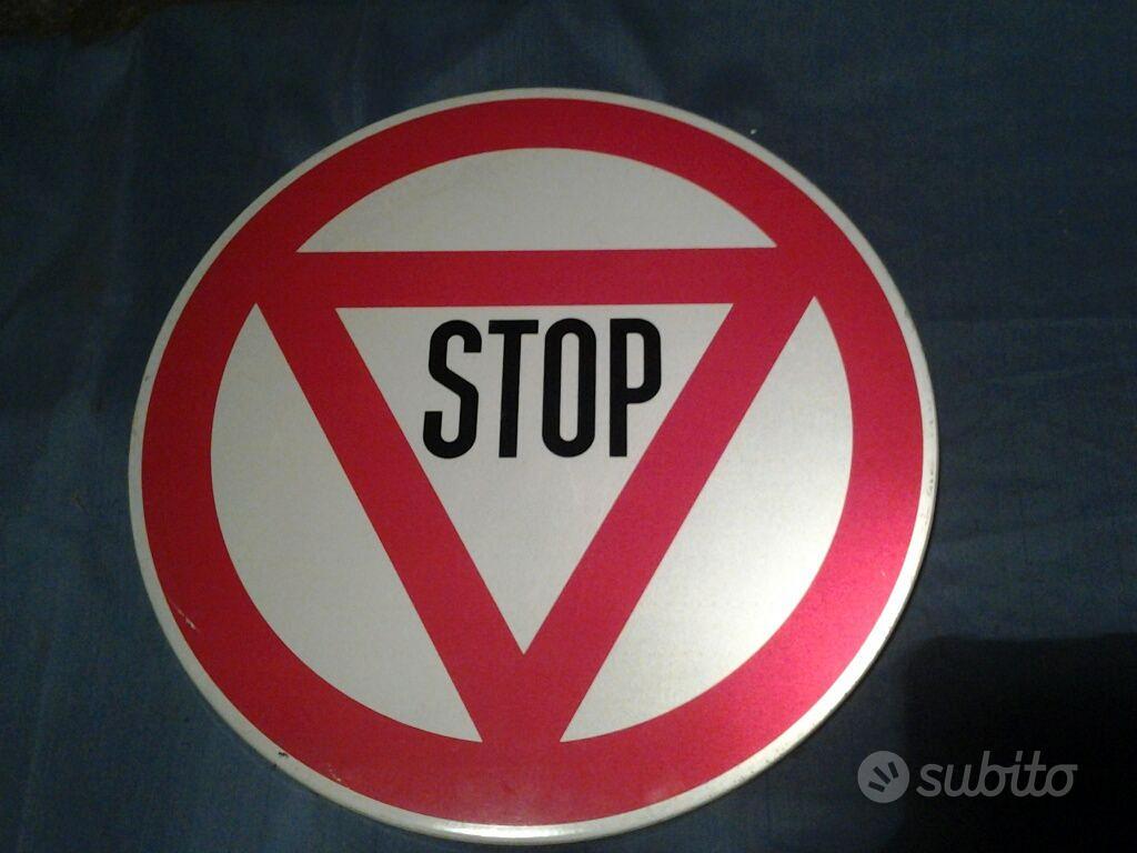 Set Cartelli Stop E Via Con Manico, Doppia Faccia In Plastica Impermeabile, Per Educazione Stradale E Parcheggi - 5