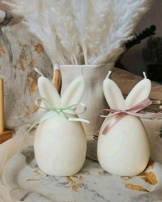 Stampo coniglio orecchie candele o gesso Usato 1vv