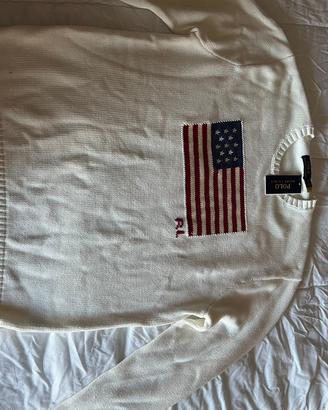 maglione ralph lauren con bandiera