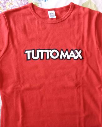 T-shirt "TuttoMax" tour 2005 Max Pezzali rossa S