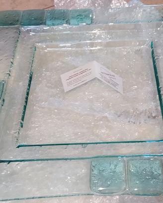 Centro tavola in vetro