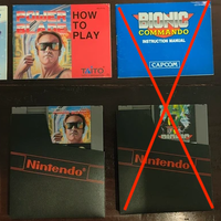 Lotto 3 giochi NES con libretto !