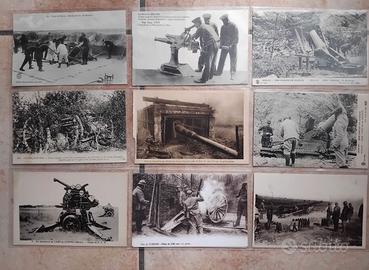 VECCHIE CARTOLINE CANNONI PRIMA GUERRA MONDIALE