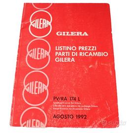 Catalogo listino prezzi parti di ricambio Gilera A