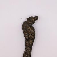 Fermacarte pavone antiquariato