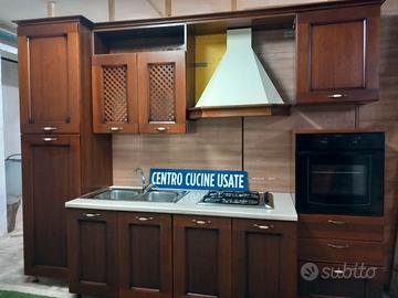 cucina arte povera di 3 metri