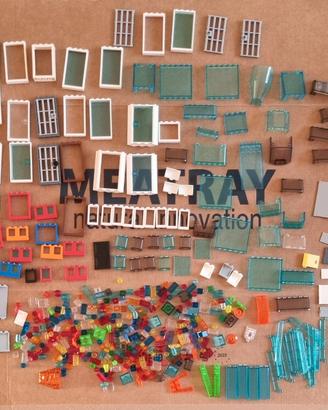 Lego Lotto Pezzi Vari Finestre Porte Parabrezza 