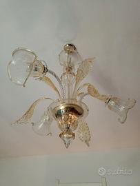 Lampadario vetro di murano