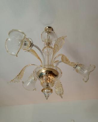 Lampadario vetro di murano
