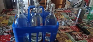 porta bottiglie + 6 bottiglie da 1 t