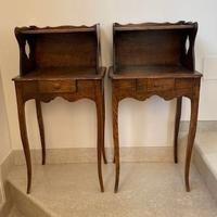 comodini in rovere legno massello