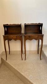 comodini in rovere legno massello