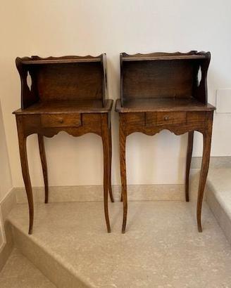comodini in rovere legno massello