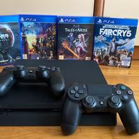 Playstation 4 slim 1TB due controller 4 giochi